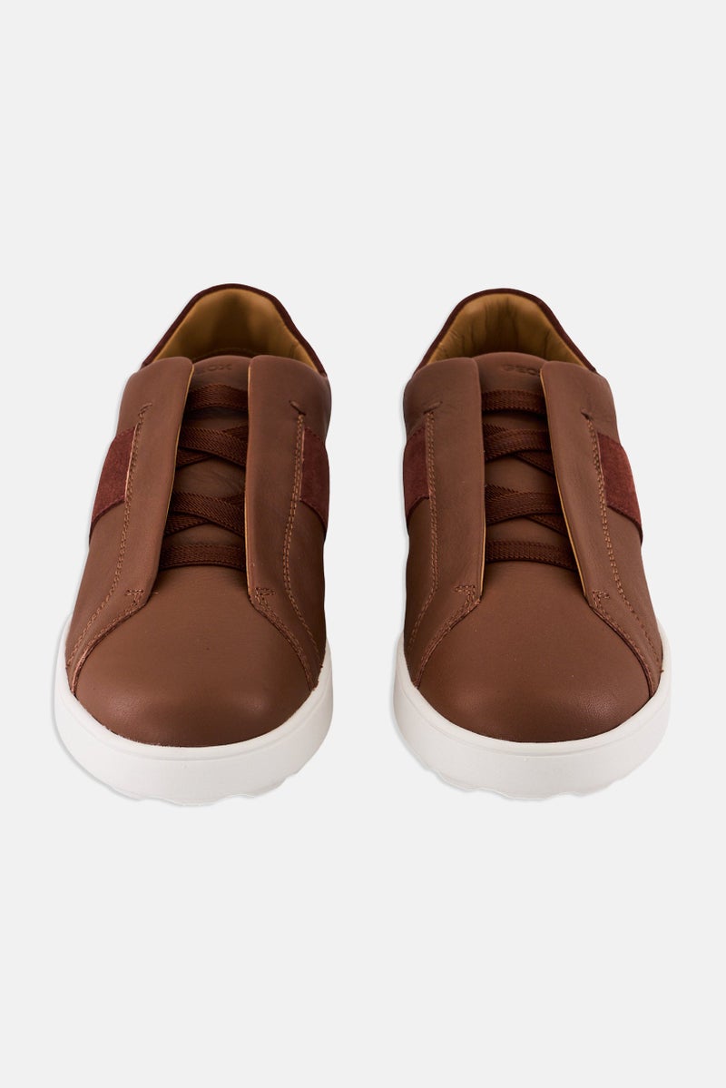 GEOX Men U Spherica ECUB 1 Slip On Casual Shoes, Light Brown - Image 4